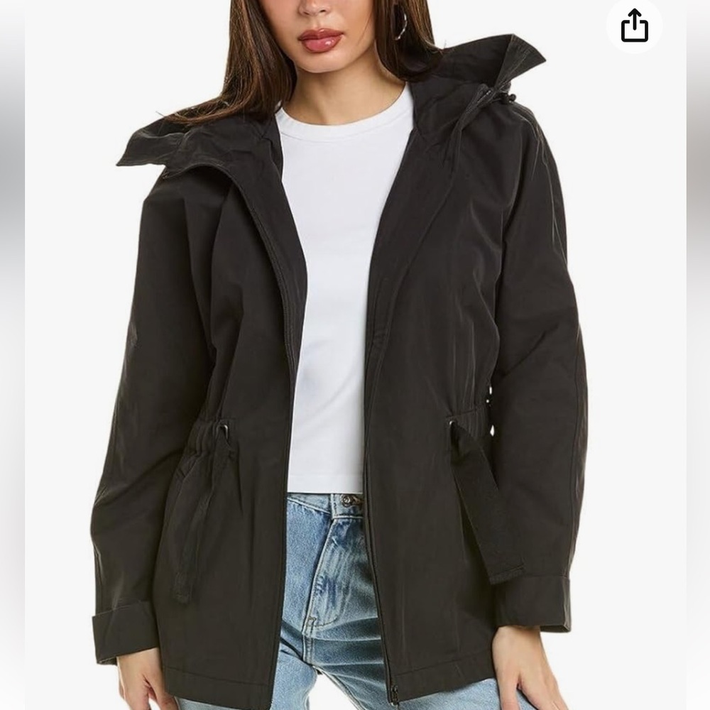 Noize Women's Dalia Black Rain Jacket